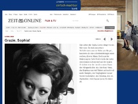 Bild zum Artikel: Sophia Loren: 
			  Grazie, Sophia!