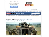 Bild zum Artikel: Streit über Waffenexporte: Rüstungsindustrie droht mit Abwanderung aus Deutschland