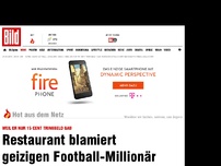 Bild zum Artikel: Nur 15 Cent Trinkgeld - Burger-Restaurant blamiert Sport-Star