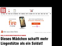 Bild zum Artikel: Kind gegen US-Marine - Mädchen schafft mehr Liegestütze als Soldat