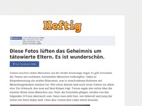 Bild zum Artikel: Diese Fotos lüften das Geheimnis um tätowierte Eltern. Es ist wunderschön.