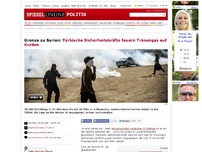 Bild zum Artikel: Grenze zu Syrien: Türkische Sicherheitskräfte feuern Tränengas auf Kurden
