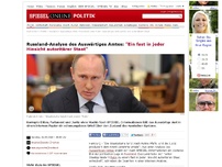 Bild zum Artikel: Russland-Analyse des Auswärtiges Amtes: 'Ein fast in jeder Hinsicht autoritärer Staat'