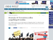Bild zum Artikel: Dschihadisten: Deutsche IS-Terroristen sollen ausgebürgert werden