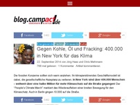 Bild zum Artikel: Gegen Kohle, Öl und Fracking: 400.000 in New York für das Klima