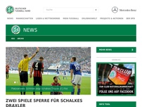 Bild zum Artikel: Zwei Spiele Sperre für Schalkes Draxler