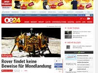 Bild zum Artikel: Rover findet keine Beweise für Mondlandung