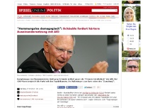Bild zum Artikel: 'Hemmungslos demagogisch': Schäuble fordert härtere Auseinandersetzung mit AfD