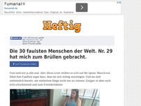 Bild zum Artikel: Die 30 faulsten Menschen der Welt. Nr. 29 hat mich zum Brüllen gebracht.