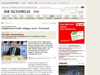 Bild zum Artikel: Satiriker Sonneborn piesackt Oettinger im EU-Parlament