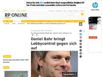 Bild zum Artikel: Ex-Gesundheitsminister heuert bei Allianz an - Daniel Bahr bringt Lobbycontrol gegen sich auf