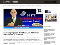 Bild zum Artikel: Regierung engagiert Horst Fuchs, um Wählern die Steuerreform zu verkaufen