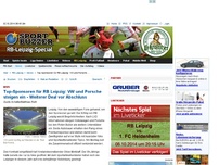 Bild zum Artikel: Regionalsport Neue Top-Sponsoren für RB Leipzig VW und Porsche steigen ein - weiter Deal vor Abschluss