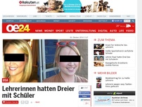 Bild zum Artikel: Lehrerinnen hatten Dreier mit Schüler