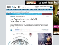 Bild zum Artikel: Marode Bundeswehr: Am Zustand der Armee sind alle Deutschen schuld