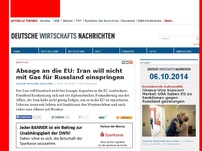 Bild zum Artikel: Absage an die EU: Iran will nicht mit Gas für Russland einspringen