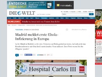 Bild zum Artikel: Spanische Behörde: Madrid meldet erste Ebola-Infizierung in Europa