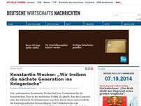 Bild zum Artikel: Konstantin Wecker: „Wir treiben die nächste Generation ins Kriegerische“