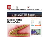 Bild zum Artikel: Afrika: Neues Todes-Virus - Radiologe stirbt an Marburg-Fieber
