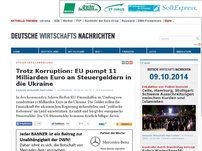 Bild zum Artikel: Trotz Korruption: EU pumpt 11 Milliarden Euro an Steuergeldern in die Ukraine