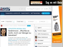 Bild zum Artikel: Ibrahimovic: „Mochte es nicht, mich vor Wenger zu beweisen“