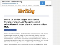 Bild zum Artikel: Diese 14 Bilder zeigen drastische Veränderungen. Achtung: Sie sind schockierend. Aber sie machen...