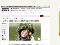 Bild zum Artikel: Personalprobleme der Bundeswehr: Lieber Spaziergänge statt Gewaltmärsche