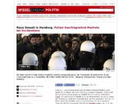 Bild zum Artikel: Neue Gewalt in Hamburg: Polizei beschlagnahmt Machete bei Kurdendemo
