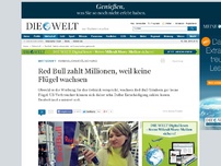Bild zum Artikel: Verbrauchertäuschung: Red Bull zahlt Millionen, weil keine Flügel wachsen