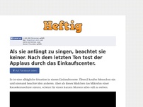 Bild zum Artikel: Als sie anfängt zu singen, beachtet sie keiner. Nach dem letzten Ton tost der Applaus durch das...