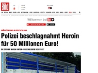 Bild zum Artikel: *** BILDplus Inhalt *** BILD-EXKLUSIV! - Polizei beschlagnahmt Heroin für 50 Mio. Euro!