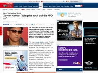 Bild zum Artikel: Nach 'Reichsbürger'-Auftritt - Xavier Naidoo: 'Ich gehe auch auf die NPD zu'