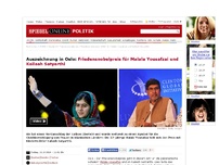 Bild zum Artikel: Auszeichnung in Oslo: Friedensnobelpreis geht an Malala Yousafzai und Kailash Satyarthi