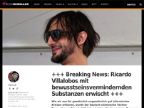 Bild zum Artikel: +++ Breaking News: Ricardo Villalobos mit bewusstseinsvermindernden Substanzen erwischt +++