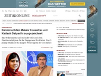 Bild zum Artikel: Friedensnobelpreis geht an Kinderrechtsaktivistin Malala Yousafzai