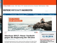 Bild zum Artikel: Abschuss MH17: Neuer Verdacht gegen die Regierung der Ukraine