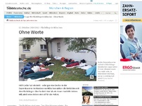 Bild zum Artikel: Flüchtlinge in München: Ohne Worte