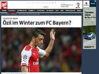 Bild zum Artikel: Özil im Winter zum FC Bayern? Mesut Özil ist nach Informationen der „Daily Mail“ angeblich als Wintertransfer beim deutschen Meister Bayern München im Gespräch. Die Transfer-News! »
