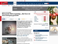 Bild zum Artikel: Europa vor der Spaltung - Bewusster Währungskrieg: „Der Euro ist dem Untergang geweiht“