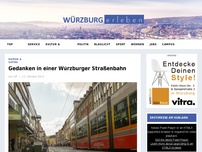 Bild zum Artikel: Gedanken in einer Würzburger Straßenbahn