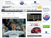 Bild zum Artikel: Ronaldo: 'Zahlen sprechen für sich'