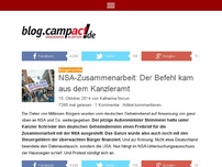 Bild zum Artikel: NSA-Zusammenarbeit: Der Befehl kam aus dem Kanzleramt