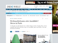 Bild zum Artikel: Skandal-Kunstwerk: Weihnachtsbaum oder Analdildo? Stress in Paris