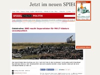 Bild zum Artikel: Ostukraine: BND macht Separatisten für MH17-Absturz verantwortlich