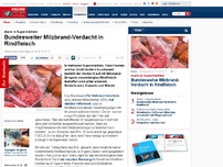 Bild zum Artikel: Alarm in Supermärkten - Bundesweiter Milzbrand-Verdacht in Rindfleisch