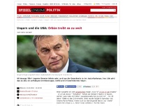 Bild zum Artikel: Ungarn und die USA: Orbán treibt es zu weit