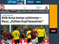 Bild zum Artikel: BVB-Krise immer schlimmer Nächste Pleite für den BVB! Das Team von Trainer Klopp verlor zu Hause gegen Hannover mit 0:1 – und sitzt im Bundesliga-Keller fest! »