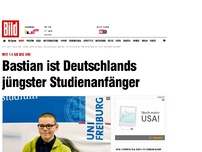 Bild zum Artikel: Mit 14 an die Uni - Bastian ist Deutschlands jüngster Studienanfänger