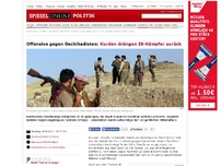 Bild zum Artikel: Kampf gegen IS im Irak: Kurden erobern Stadt Sumar zurück