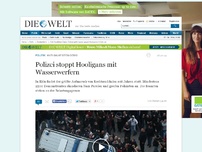 Bild zum Artikel: Anti-Salafisten-Demo: Pfefferspray und Wasserwerfer gegen Hooligans